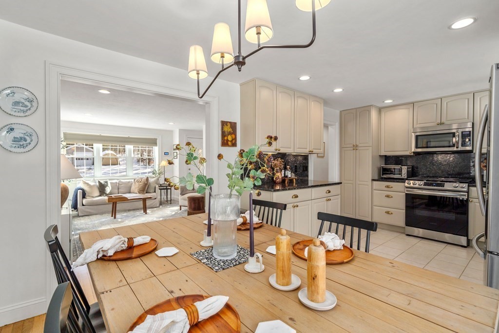 193 Gorwin Drive Holliston, MA 01746 - Photo 8 of 23 a kitchen with a table and chairs in it
