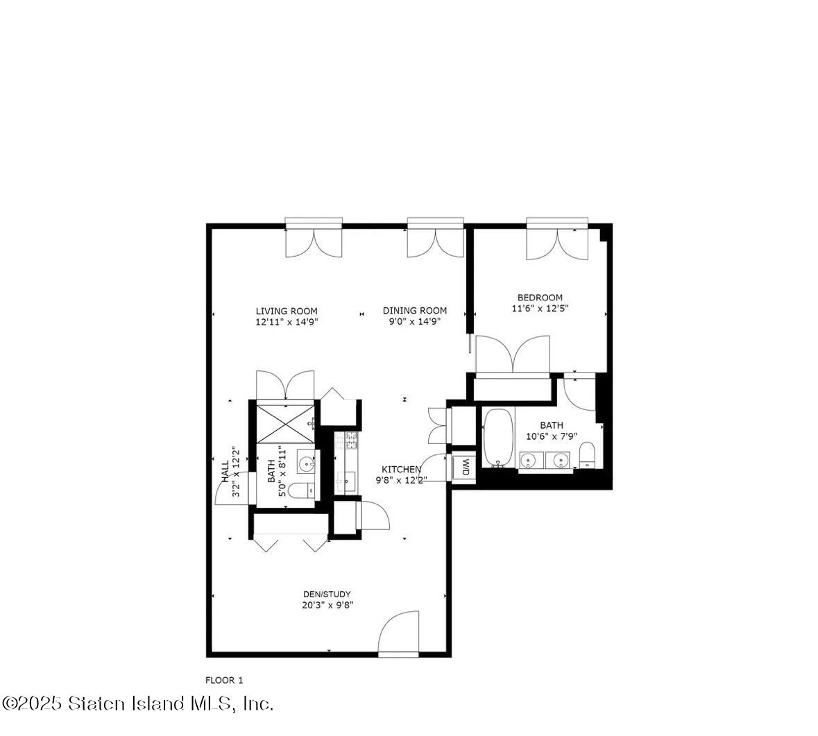 16 West 19th Street, Unit 9F Manhattan, NY 10011 - Photo 21 of 32 a picture of a floor plan