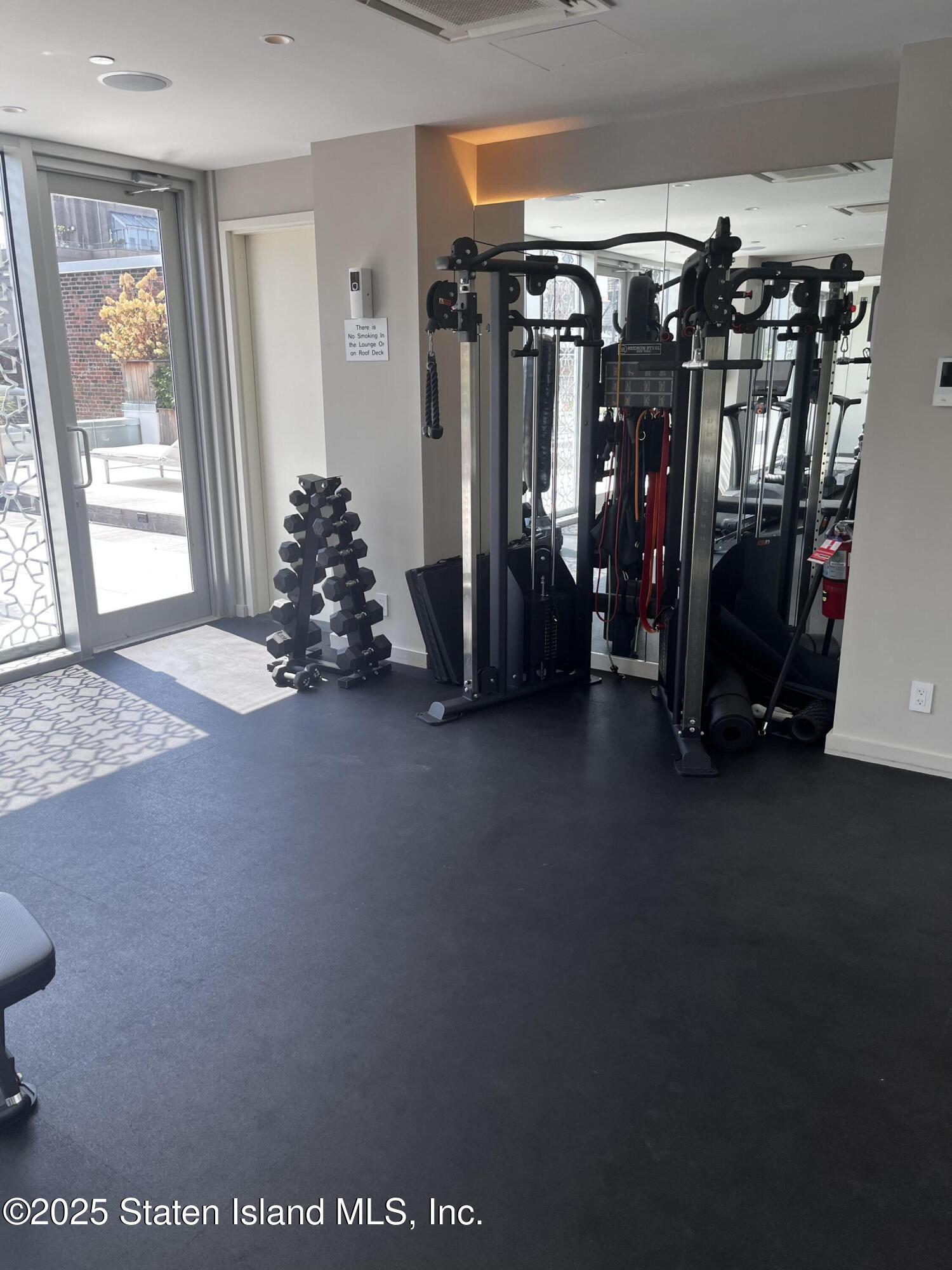 16 West 19th Street, Unit 9F Manhattan, NY 10011 - Photo 23 of 32 a view of a room with gym equipment