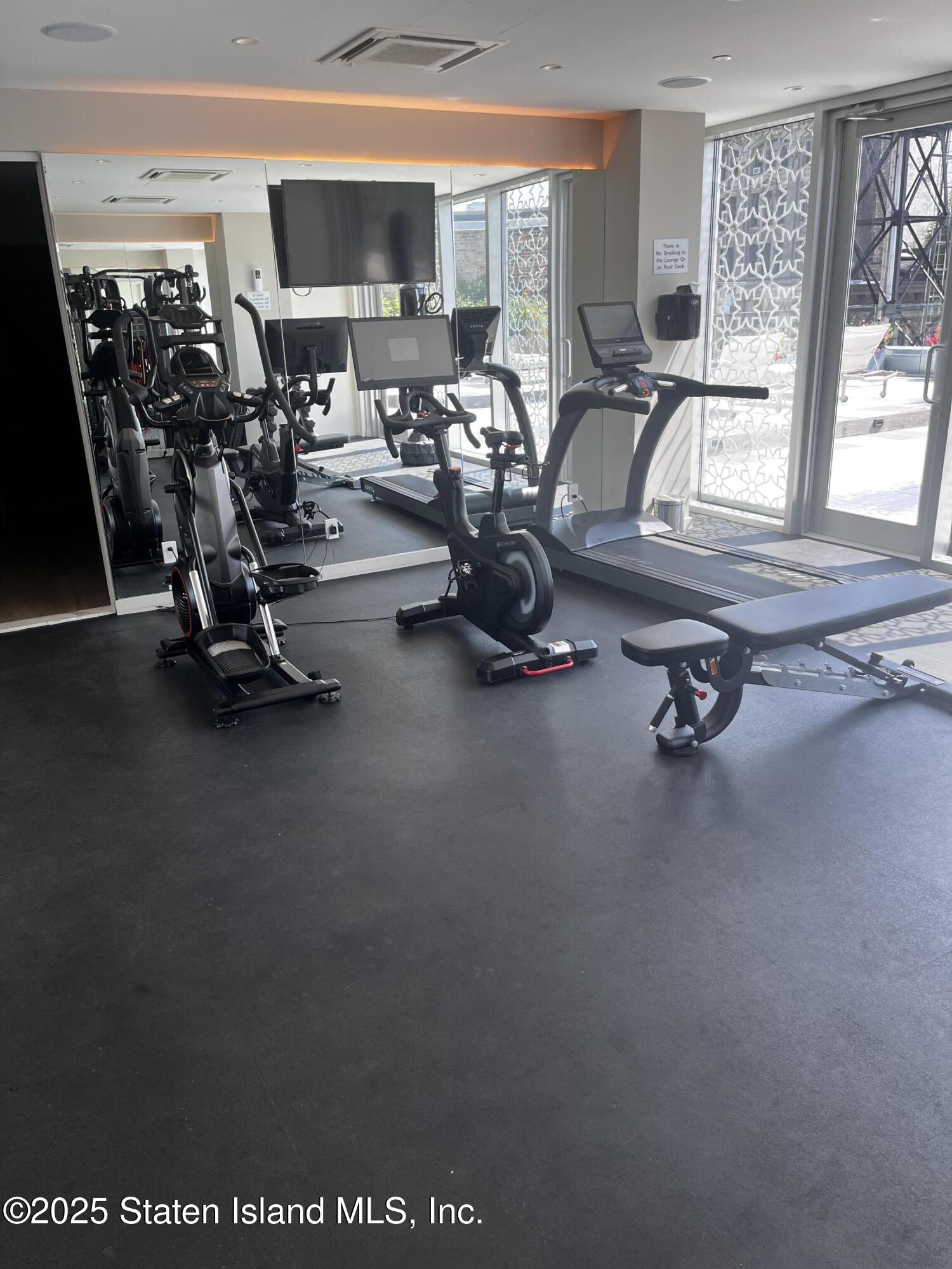 16 West 19th Street, Unit 9F Manhattan, NY 10011 - Photo 24 of 32 a view of a room with gym equipment