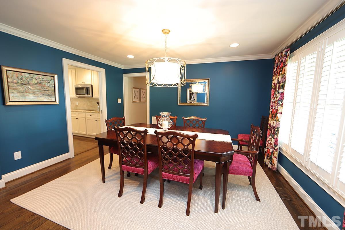 410 Marlowe Road Raleigh, NC 27609 - Photo 5 of 23 a view of a dining room with furniture and window