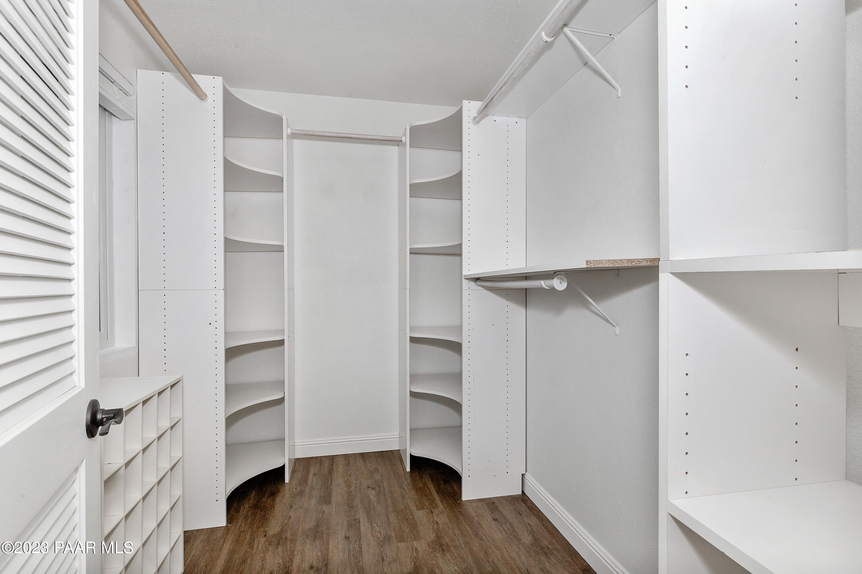 450 Valley Place Prescott, AZ 86301 - Photo 26 of 44 a view of walk in closet with empty racks
