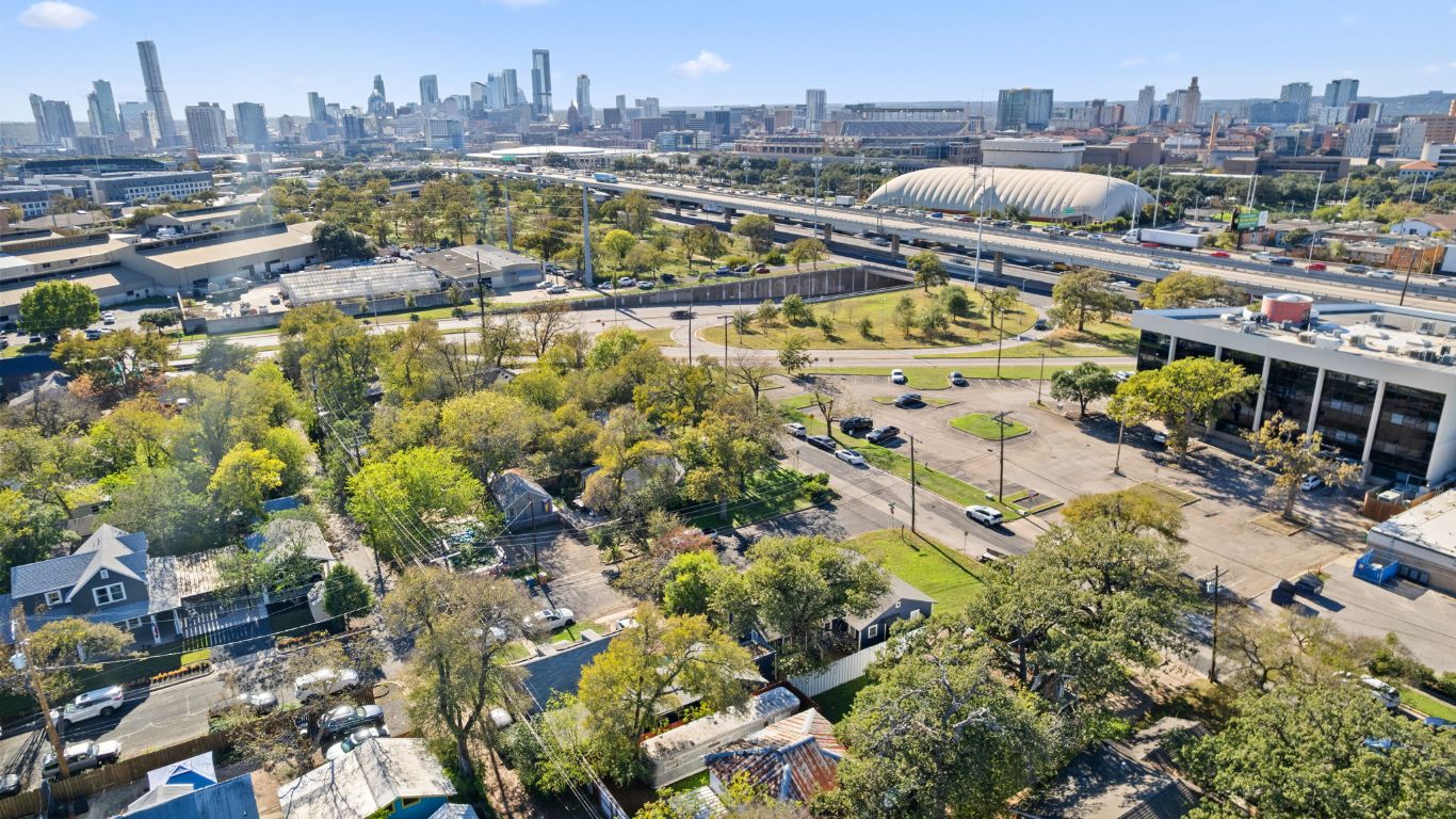 1202 East 29th Street, Unit A Austin, TX 78722 - Photo 36 of 37 Aerial view of city skyline