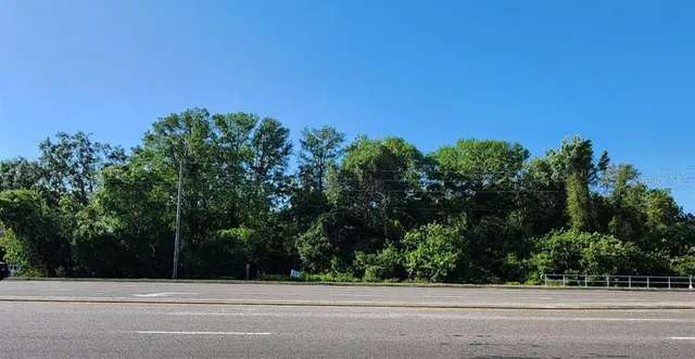 a view of a space and a street view