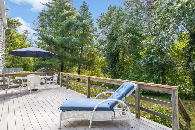 a view of a wooden fence