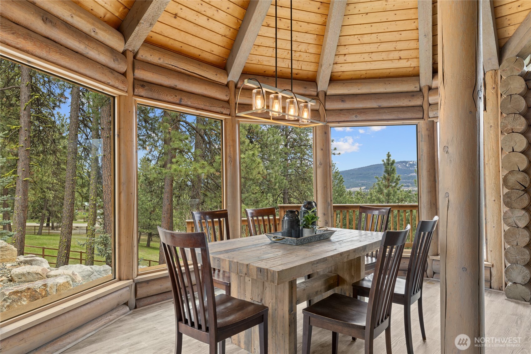 1161 White Road Cle Elum, WA 98922 - Photo 10 of 38 a view of a dining room with furniture window and outside view