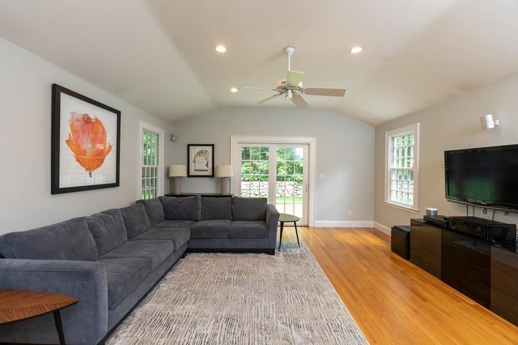 11 Arnold Road Wellesley, MA 02481 - Photo 18 of 33 a living room with furniture and a flat screen tv