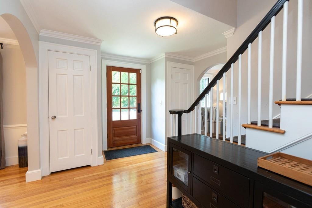 11 Arnold Road Wellesley, MA 02481 - Photo 3 of 33 a view of entryway and hall with wooden floor
