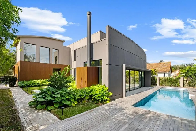 a front view of a house