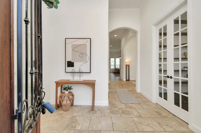 a view of a entryway door of the house