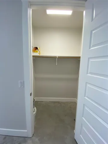a close view of closet