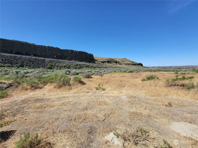 a view of a road with a building