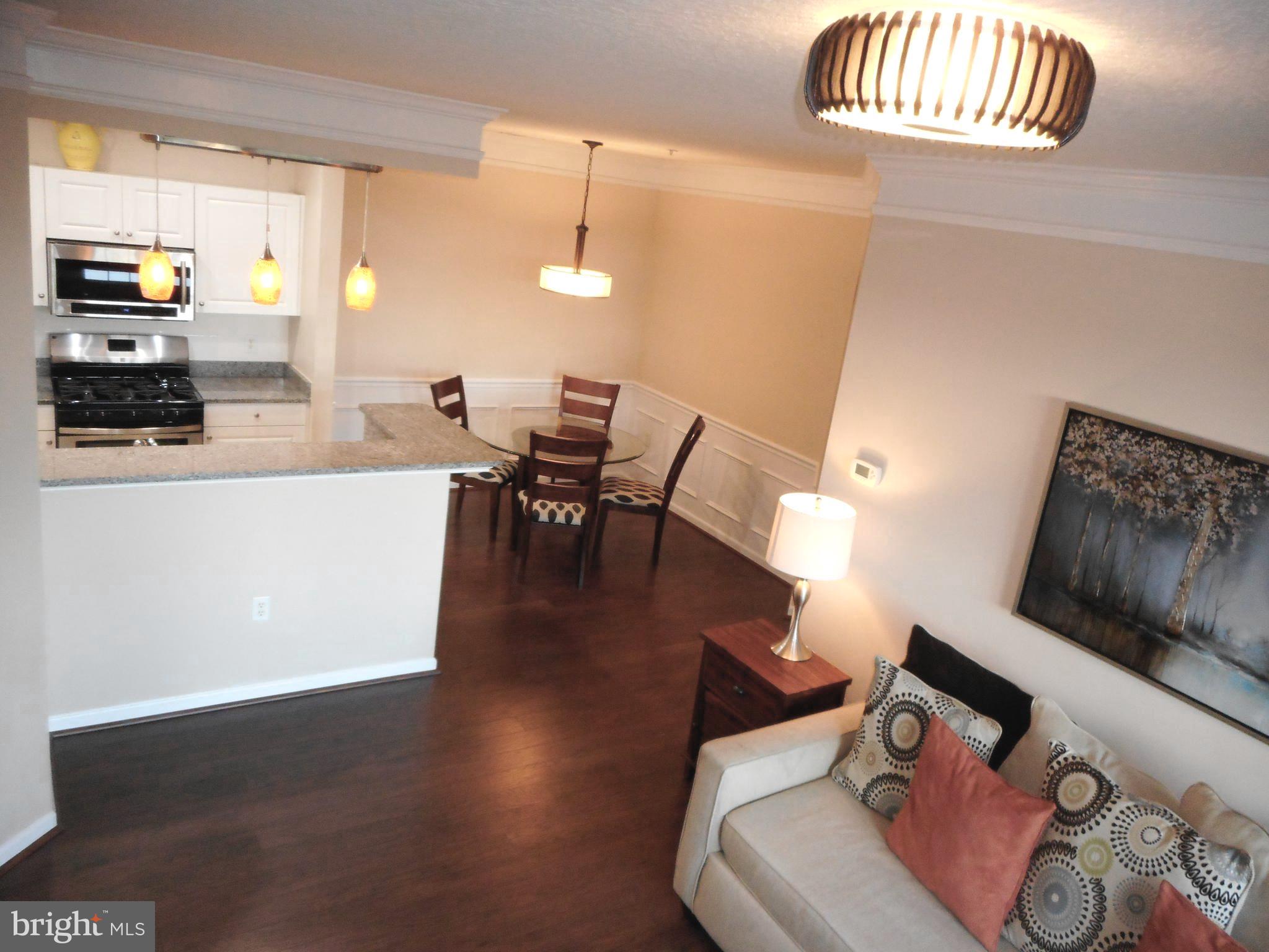 502 Sunset View Terrace Southeast, Unit 302 Leesburg, VA 20175 - Photo 11 of 50 Living Room view of dining & kitchen area.