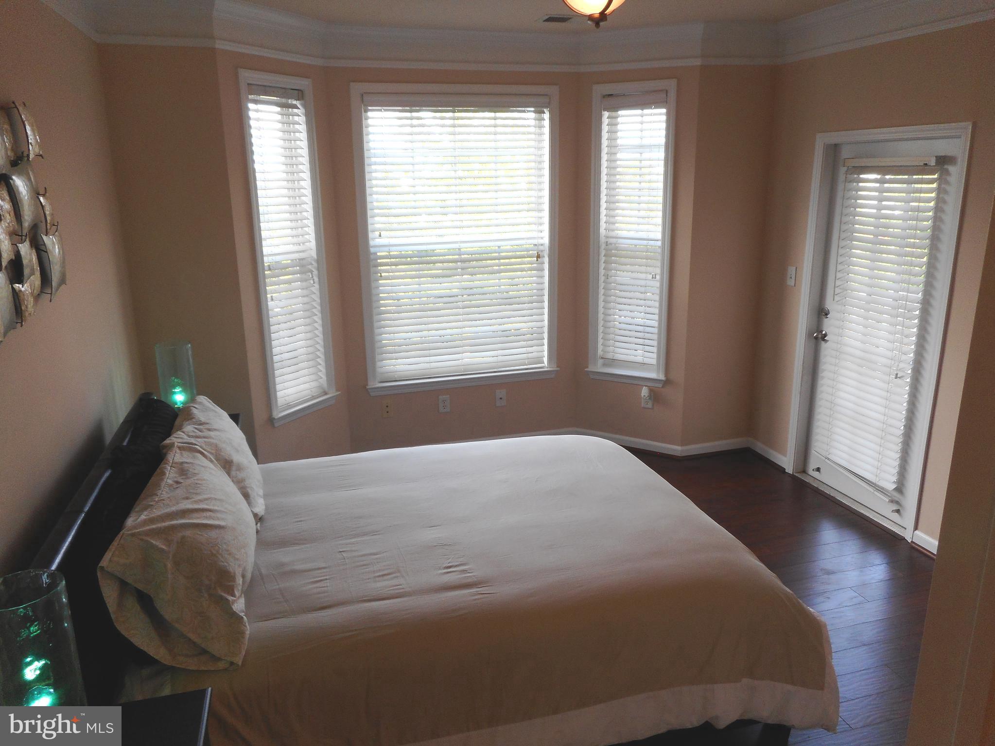 502 Sunset View Terrace Southeast, Unit 302 Leesburg, VA 20175 - Photo 35 of 50 Bedroom with bay window and door to balcony.