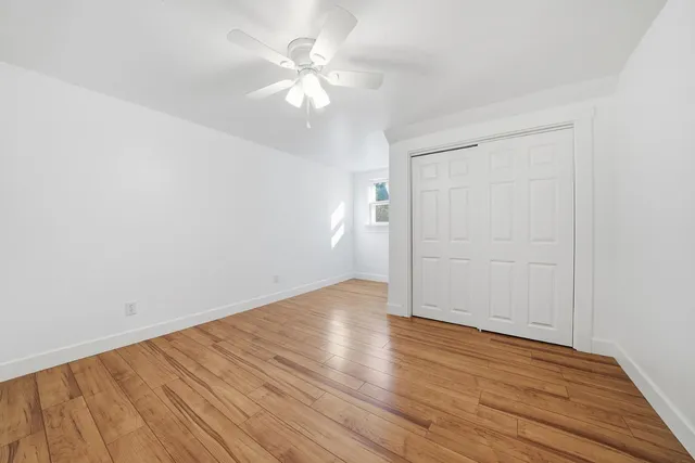 wooden floor in a room