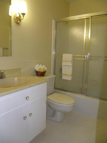 2239 Ranch Road Northwest Roanoke, VA 24017 - Photo 10 of 15 a bathroom with a granite countertop sink a toilet and shower