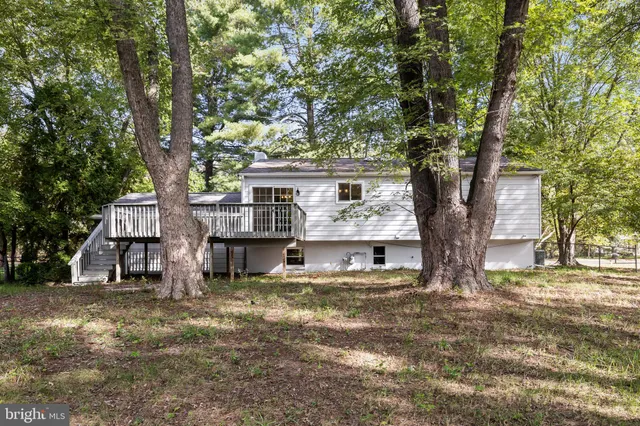 a view of a house with a large tree and a yard