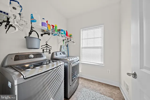a view of a storage and utility room