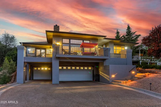 a front view of a building