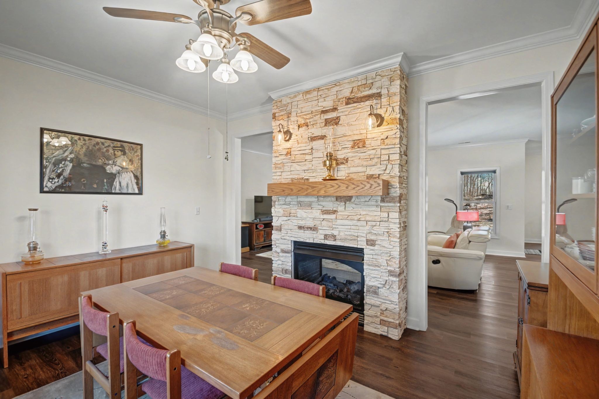 765 Scenic Circle Pulaski, TN 38478 - Photo 21 of 46 a living room with furniture and a fireplace
