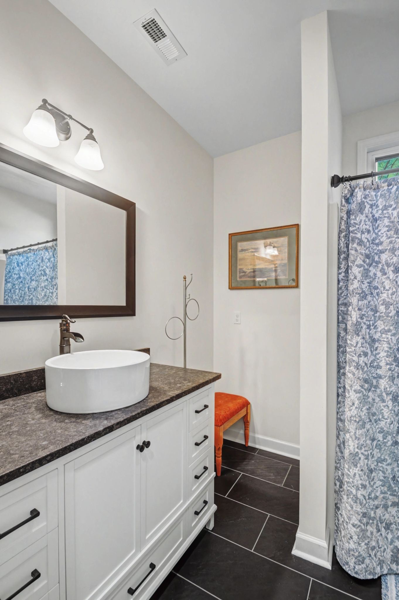 765 Scenic Circle Pulaski, TN 38478 - Photo 25 of 46 a bathroom with a granite countertop sink and a mirror