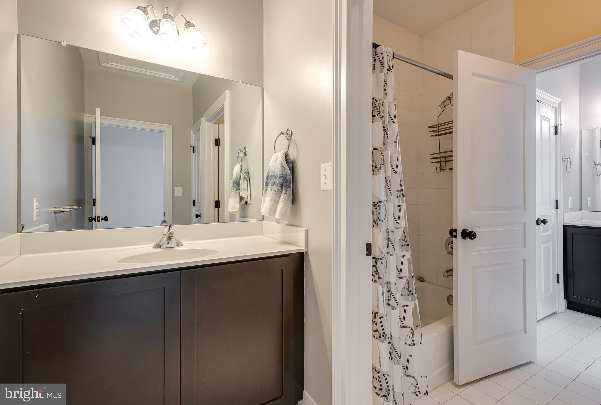 110 Dauphin Drive Springfield, PA 19064 - Photo 33 of 52 a bathroom with a double vanity sink mirror and shower
