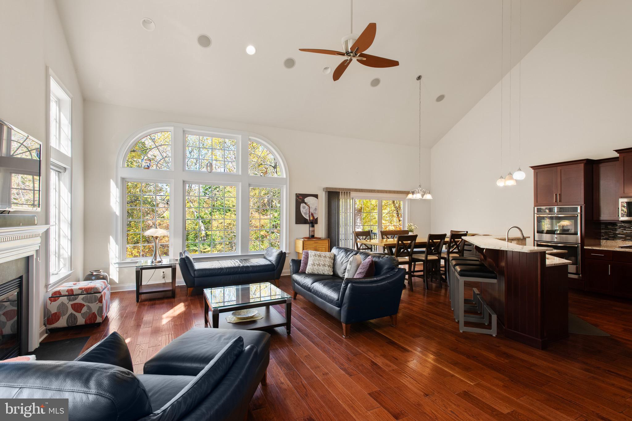 110 Dauphin Drive Springfield, PA 19064 - Photo 8 of 52 a living room with furniture fireplace and a large window