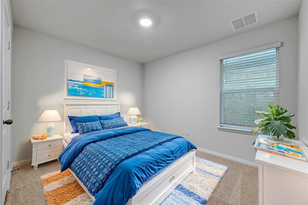 295 Evergreen Sumac Loop Kyle, TX 78640 - Photo 17 of 30 Bedroom featuring light colored carpet