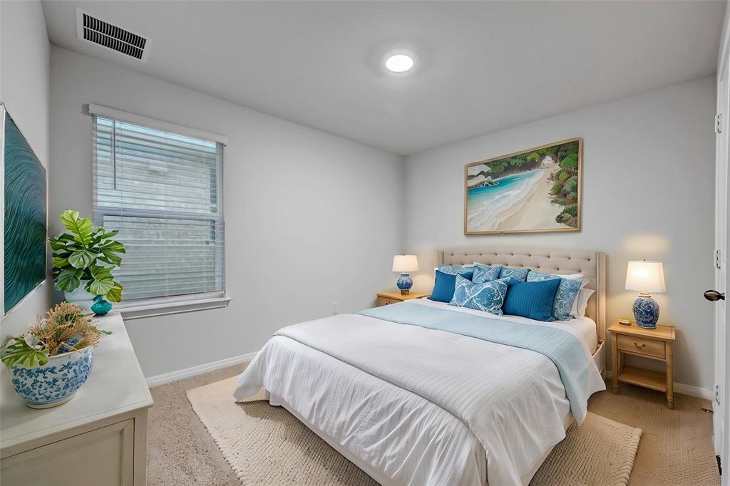 295 Evergreen Sumac Loop Kyle, TX 78640 - Photo 19 of 30 Bedroom with baseboards and light colored carpet