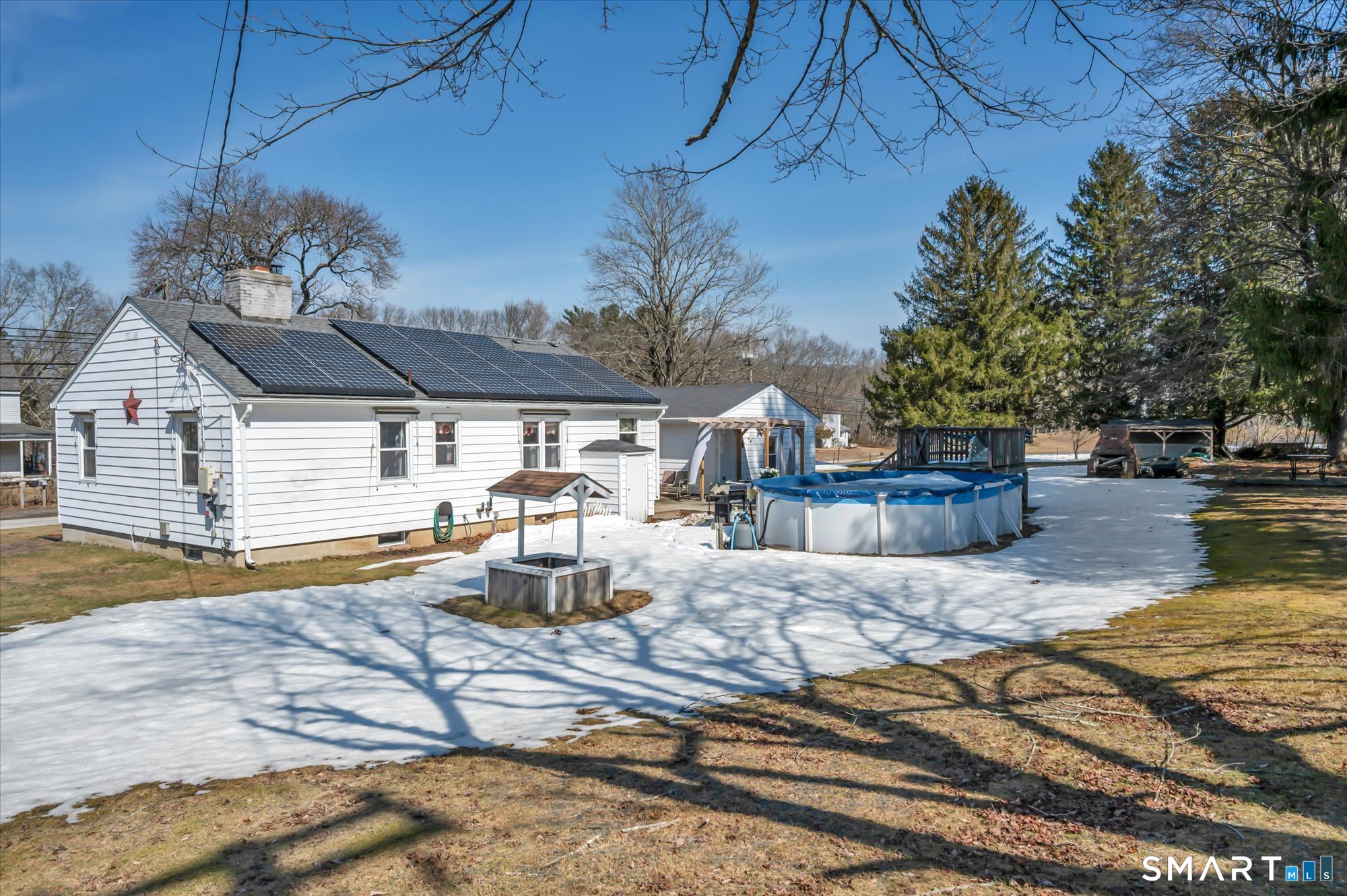 73 Sterling Hill Road Plainfield, CT 06354 - Photo 33 of 35 a view of the house with backyard and sitting area