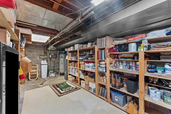 a view of storage and utility room