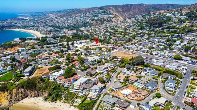 an aerial view of multiple house
