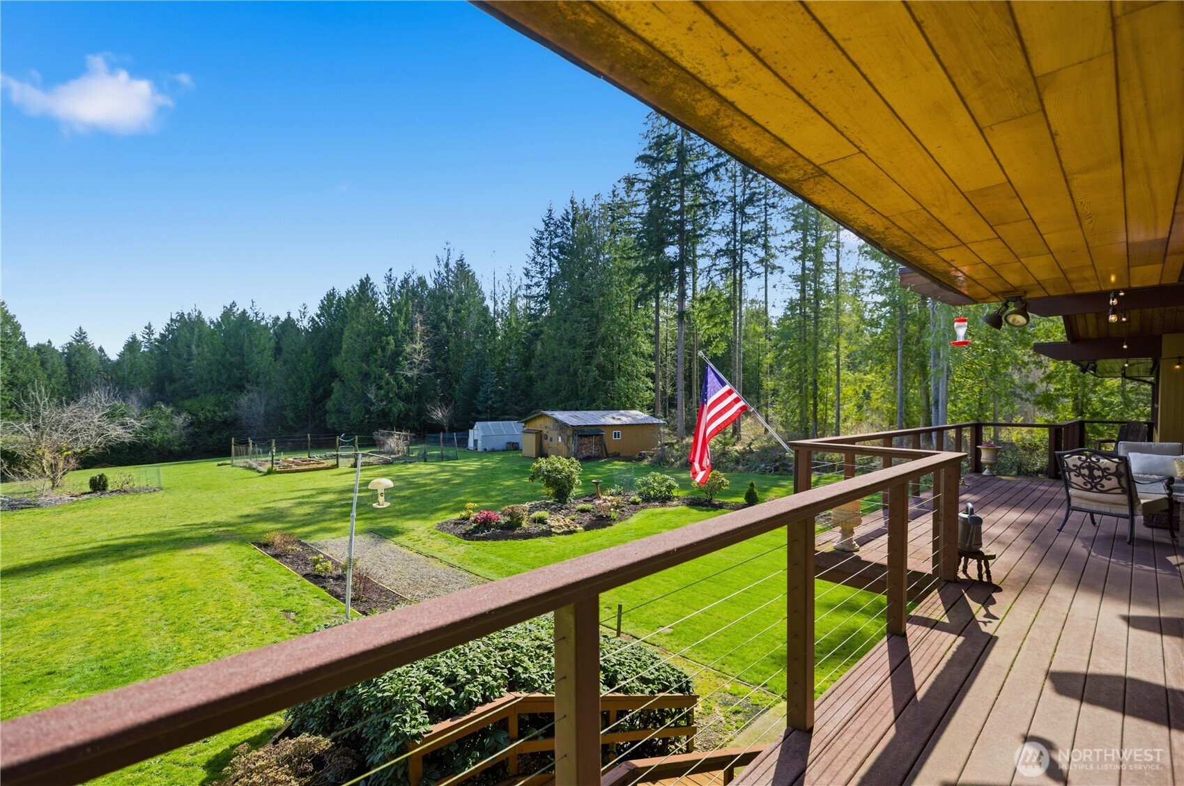 14608 A P Tubbs Road East Buckley, WA 98321 - Photo 35 of 39 a view of a two chairs in the balcony