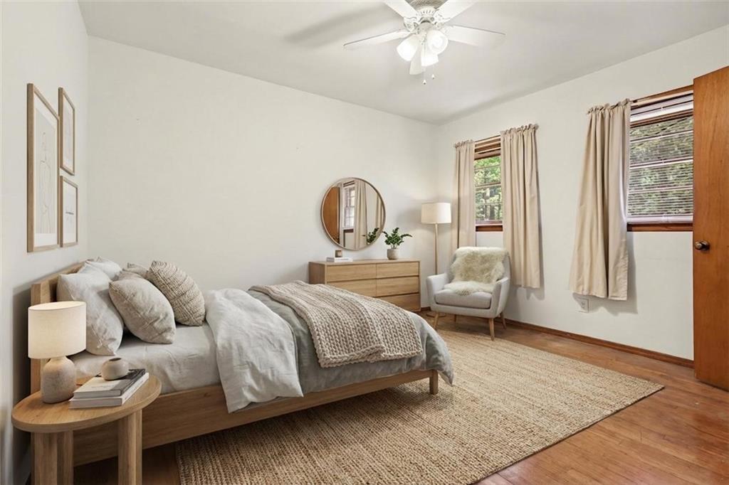 7019 Lake View Lane Doraville, GA 30360 - Photo 14 of 32 a bedroom with bed and a window