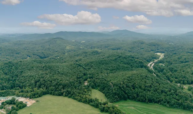 a view of a green field with lots of green space