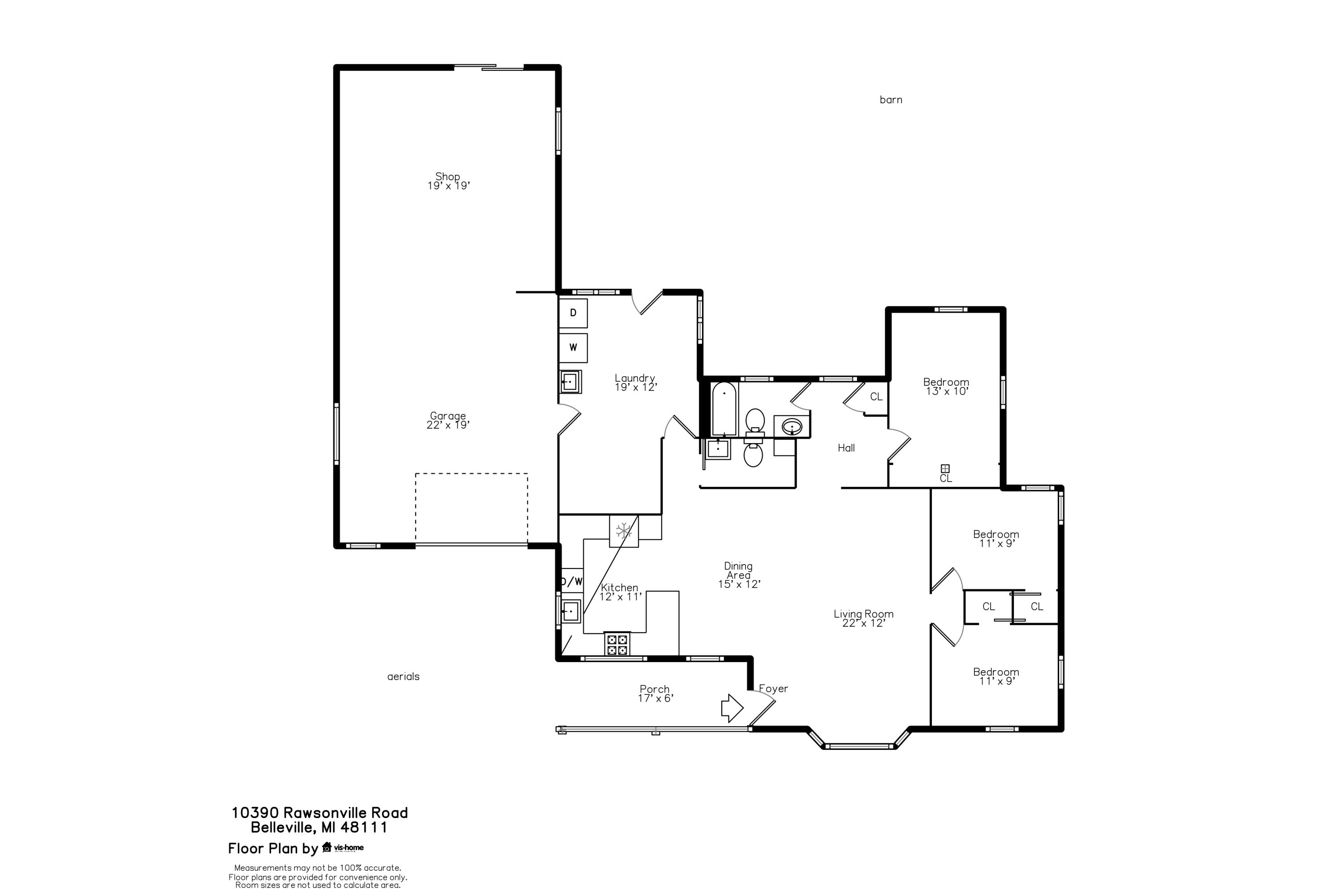 10390 Rawsonville Road Belleville, MI 48111 - Photo 54 of 54 plan_floorhc