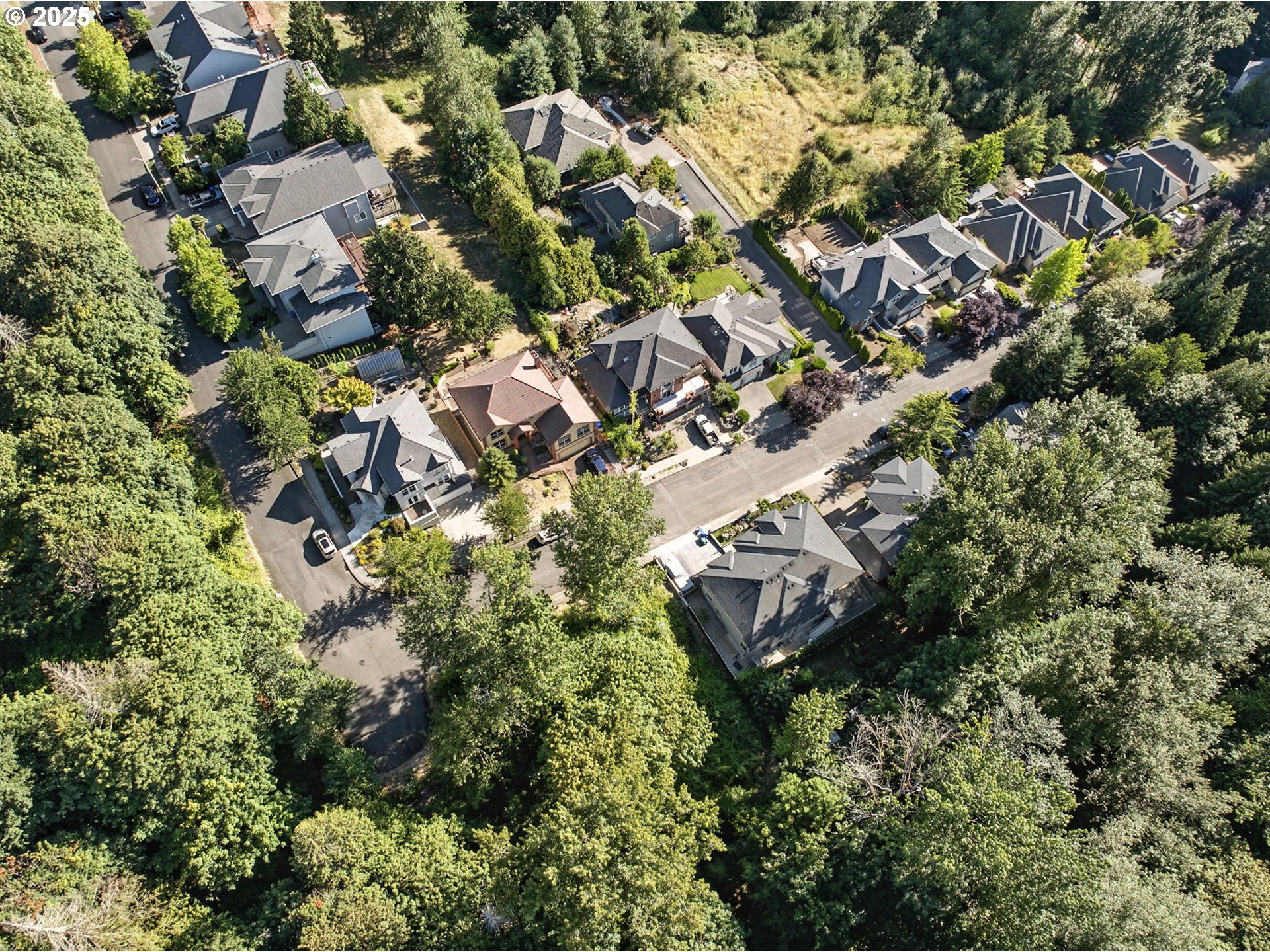 14745 Southeast Duke Street Portland, OR 97236 - Photo 18 of 19 an aerial view of a residential houses with outdoor space and trees