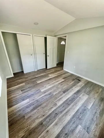 a view of a room with an empty space