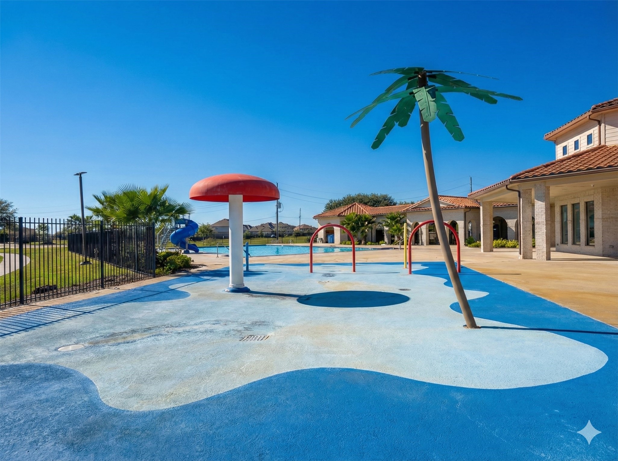 54 Rodeo Crest Drive Manvel, TX 77578 - Photo 8 of 10 a view of a house with basketball court