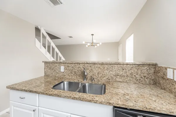 a close view of sink and tap