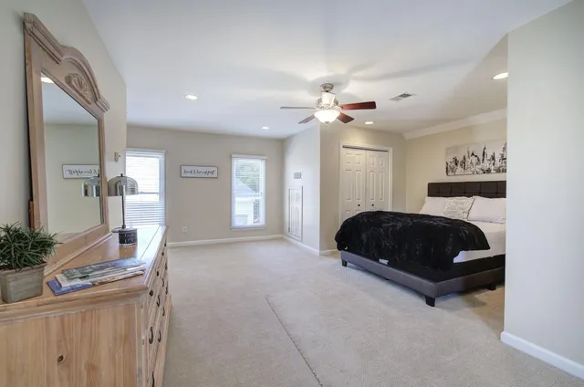 a front view of a building with entertaining space