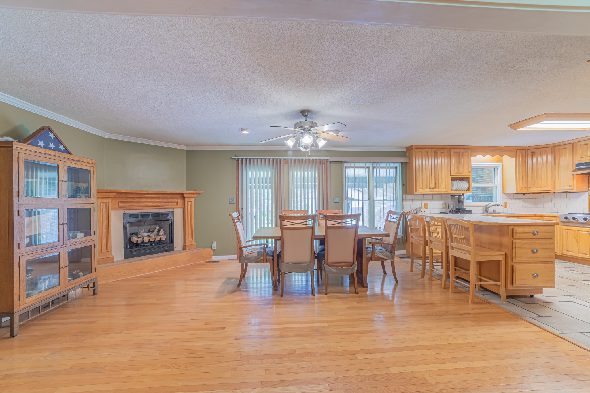 292 Laynes Cove Road Pelham, TN 37366 - Photo 18 of 43 a view of a dining room with furniture window and wooden floor
