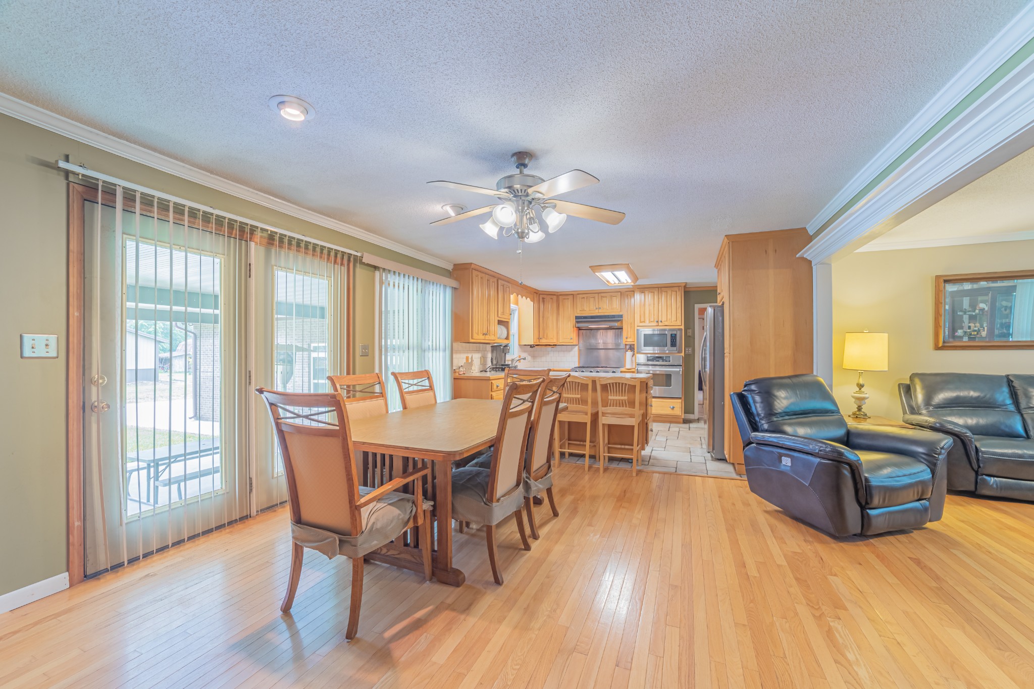 292 Laynes Cove Road Pelham, TN 37366 - Photo 19 of 43 a view of a dining room with furniture window and wooden floor