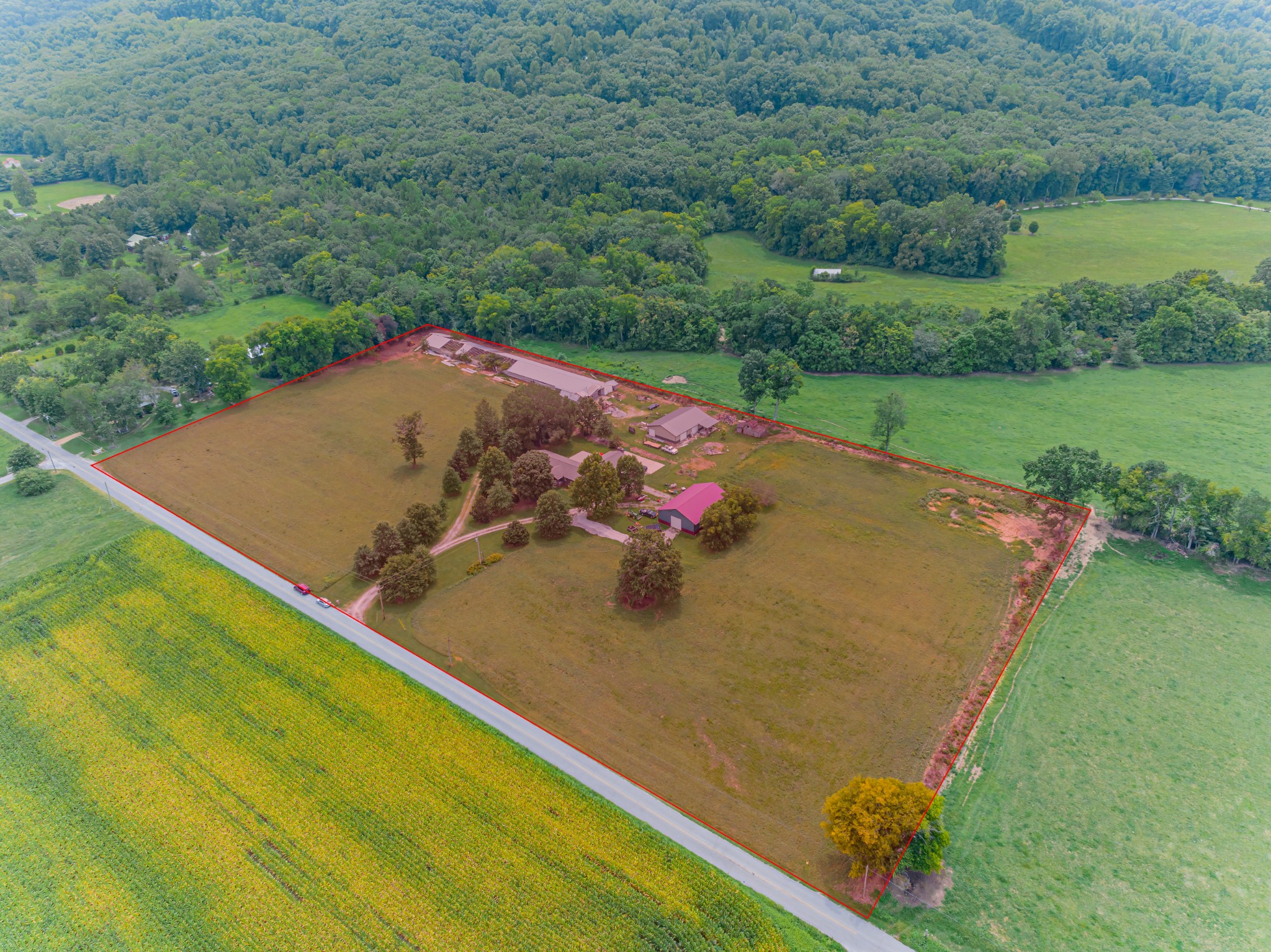 292 Laynes Cove Road Pelham, TN 37366 - Photo 6 of 43 an aerial view of a pool