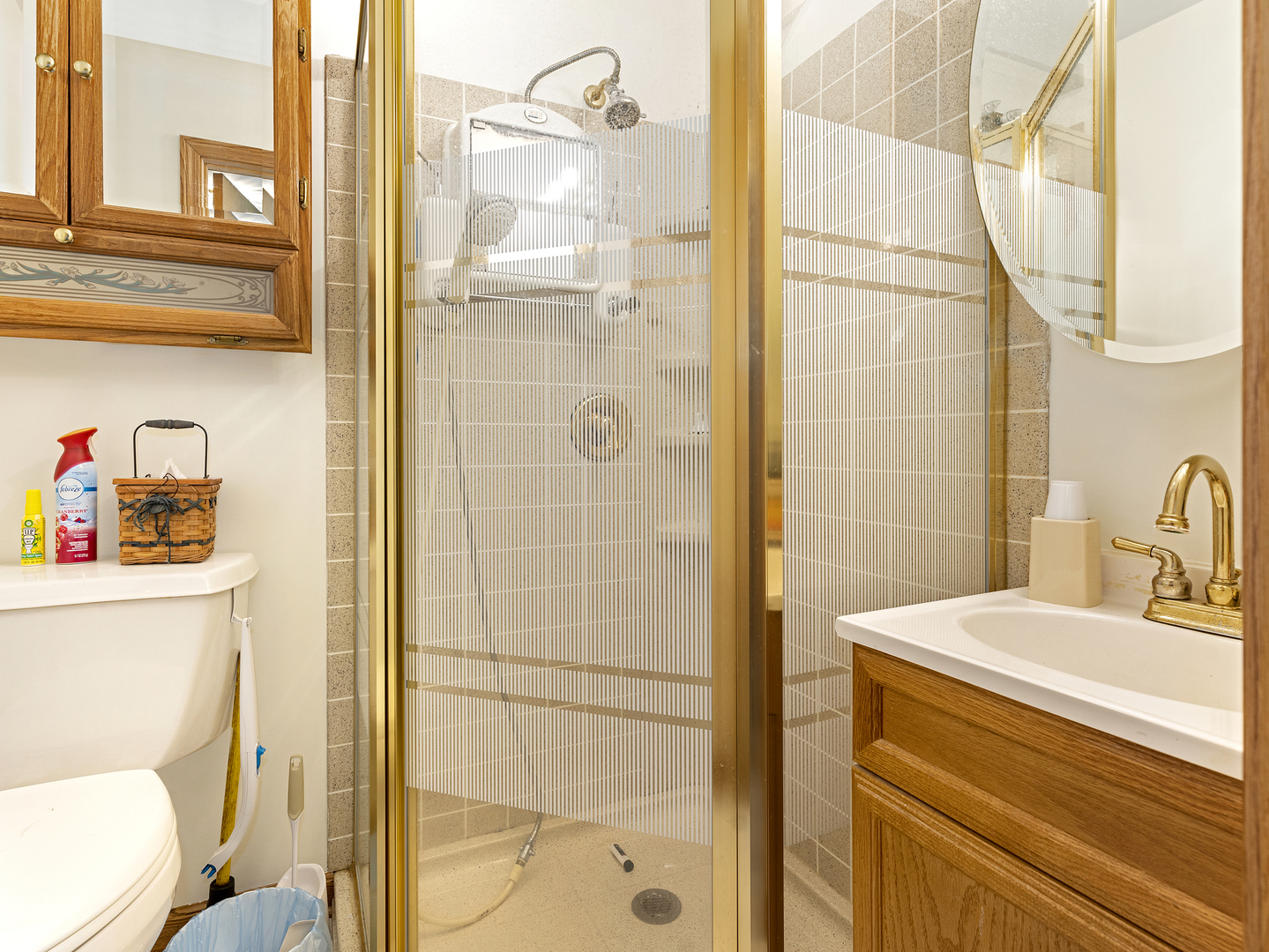 2333 Hess Drive Crest Hill, IL 60403 - Photo 13 of 26 a bathroom with a sink a toilet and shower