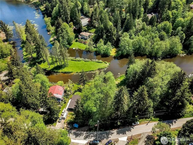 a view of a garden with a bench