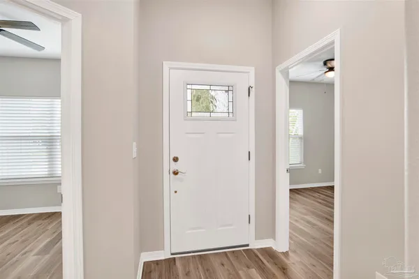 a view of an entryway door