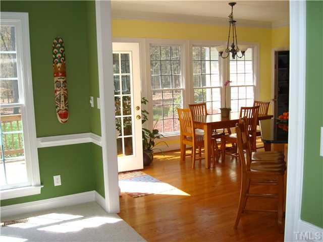 4105 Heathgate Lane Raleigh, NC 27613 - Photo 5 of 12 Looking to the breakfast room from the family room.