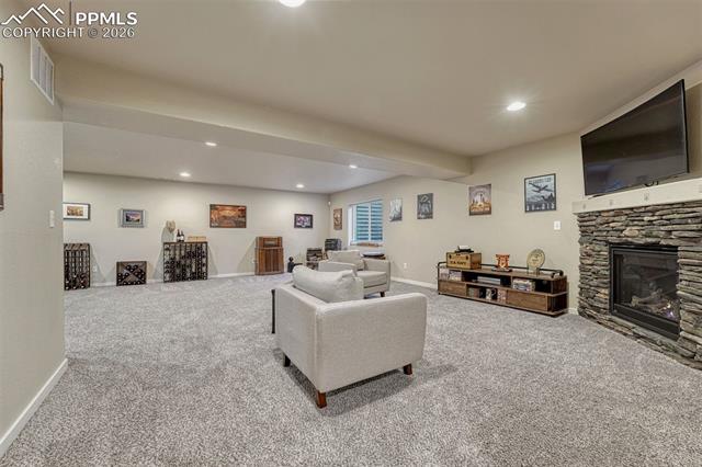 3203 Red Cavern Road Colorado Springs, CO 80908 - Photo 22 of 46 Basement ready for future wet bar and entertaining
