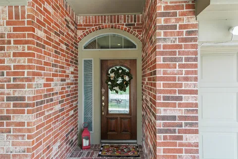 a front view of a house with a shower